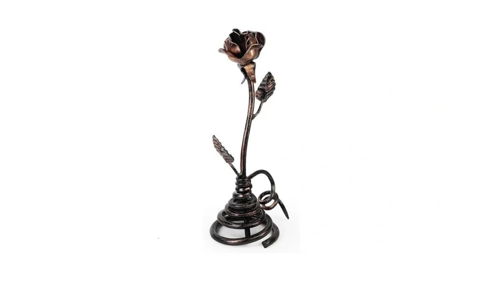 Amazon coupon: Dreamseden Metal Rose With Stand - Iron