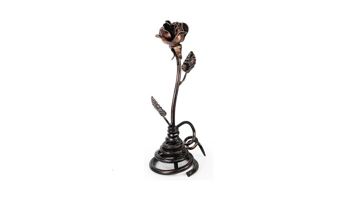 Amazon coupon: Dreamseden Metal Rose With Stand - Iron