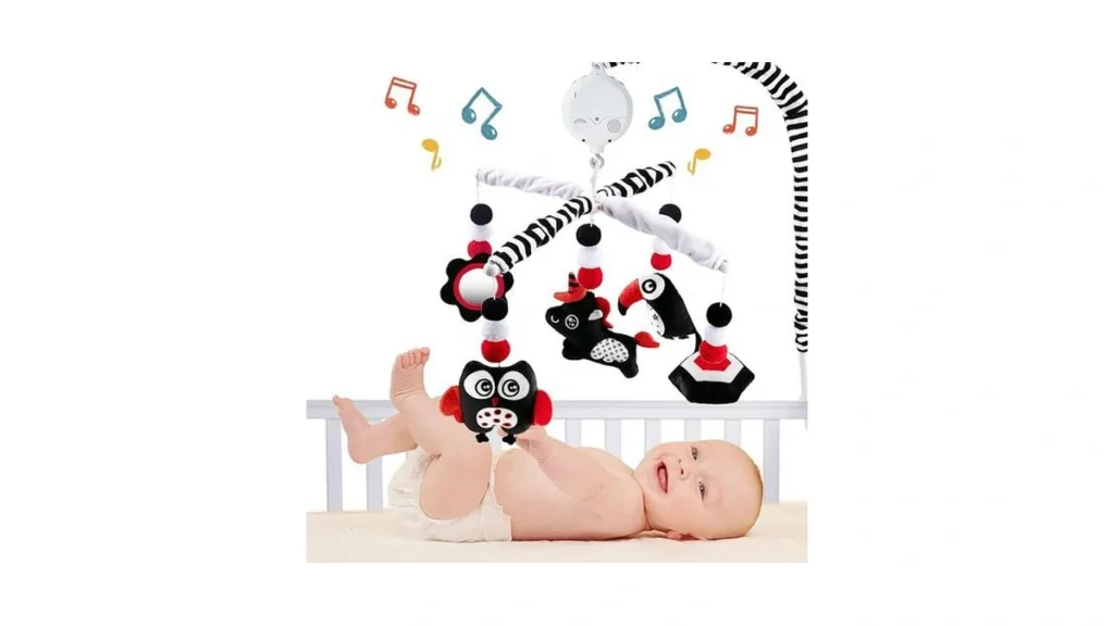 Amazon code: Montessori Mobile Baby For Crib Black An