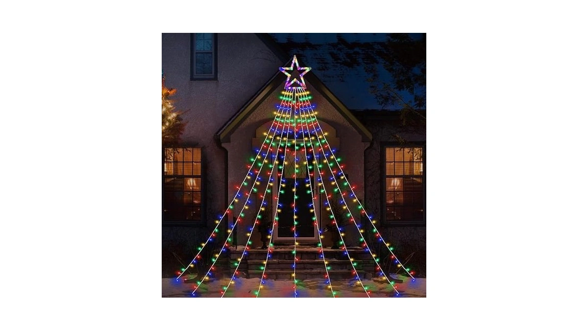 Amazon code: Xunxmas Christmas String Lights Outdoor