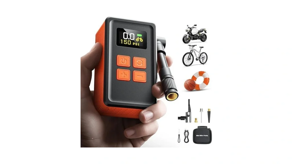 Amazon code: Mcy Portable And Mini Bike Pump With Gua