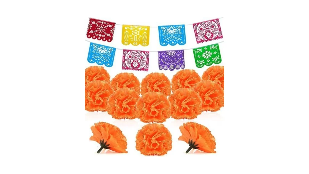 Amazon code: Willbond 74 Pieces Faux Marigold Flower