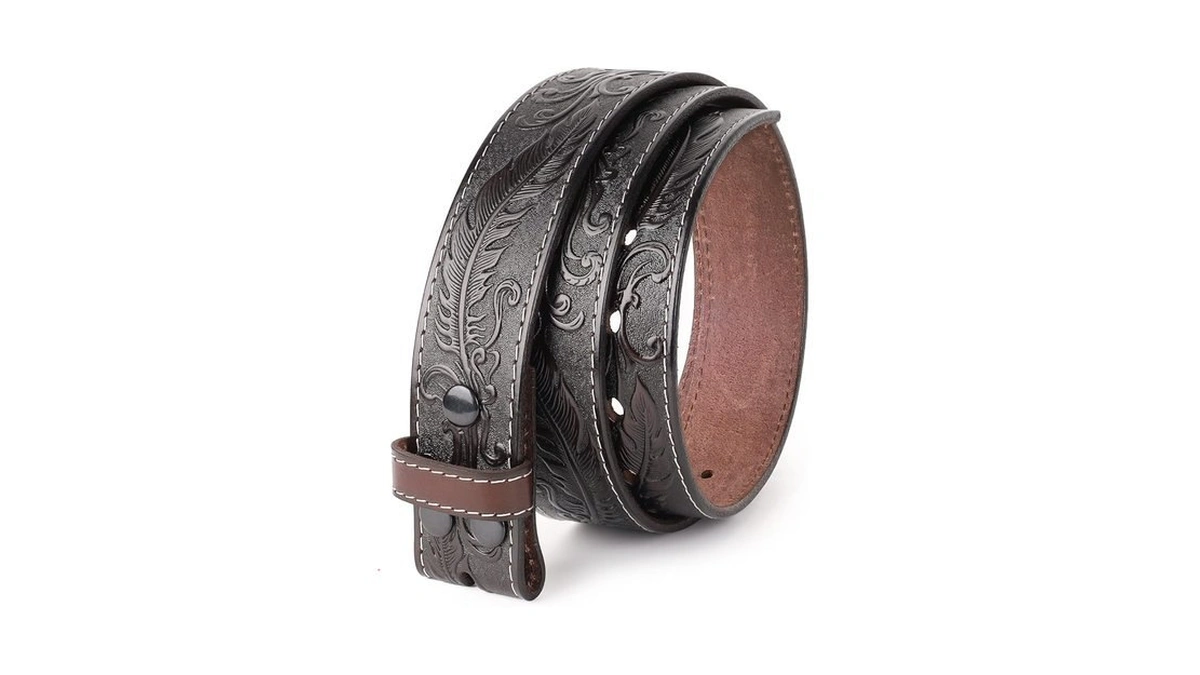 Amazon coupon: Npet Full Grain Western Engraved Feather