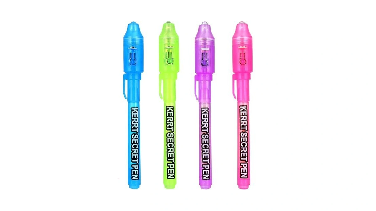 Amazon code: Kerrt Invisible Ink Pen With Uv Light Se