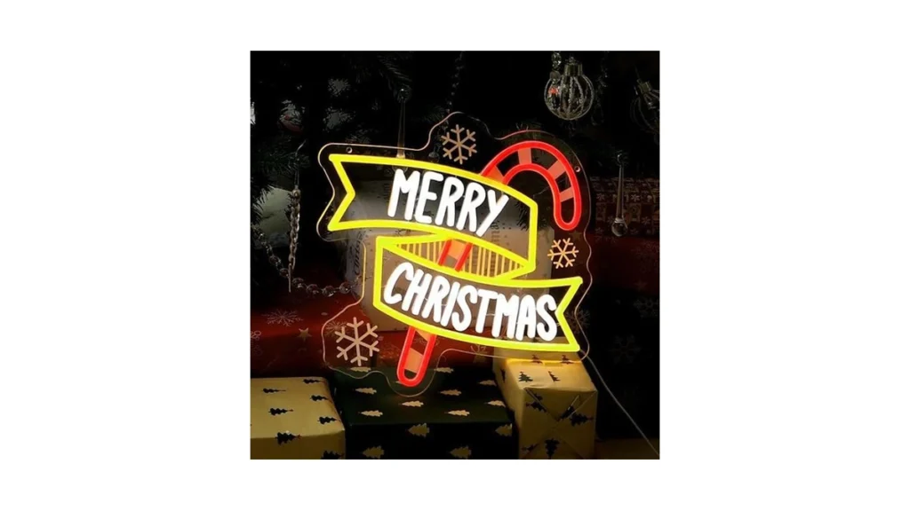 Amazon coupon: Merry Christmas Neon Signs For Wall Deco