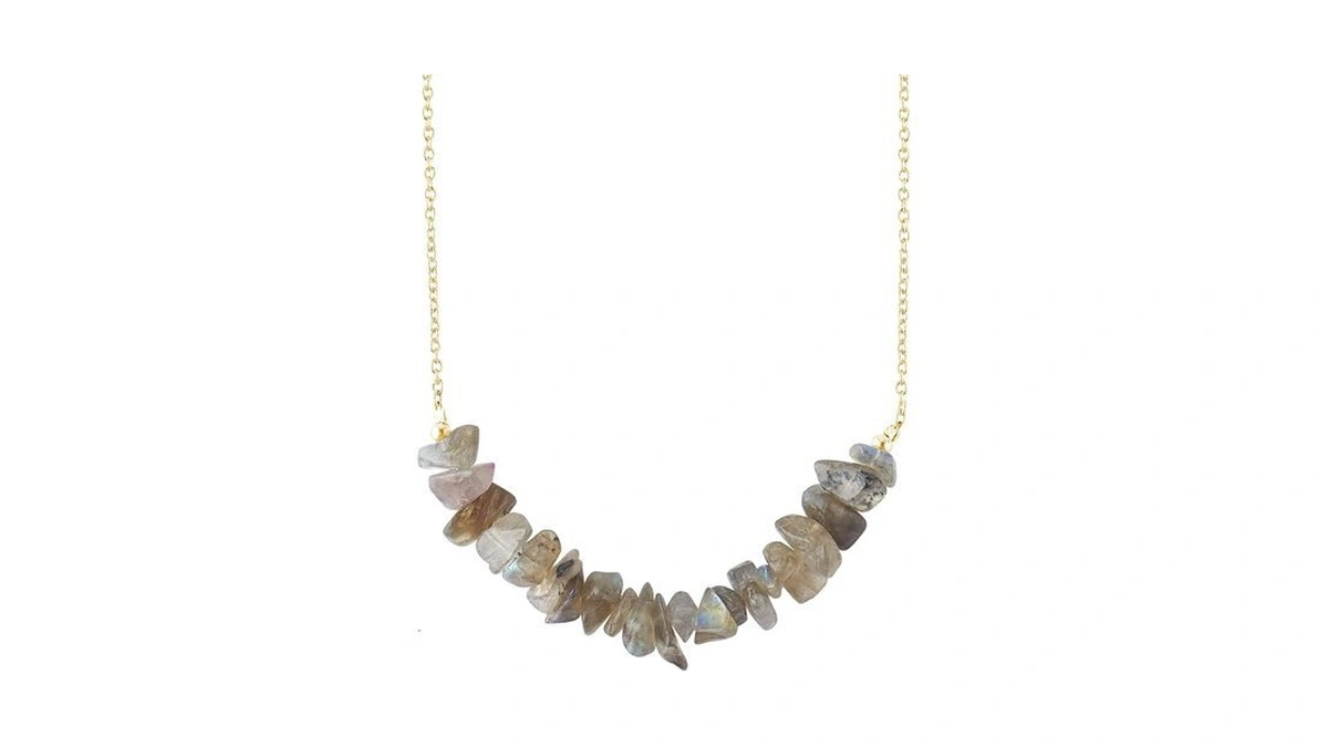 Amazon coupon: Natural Labradorite Gemstone Chips Bead