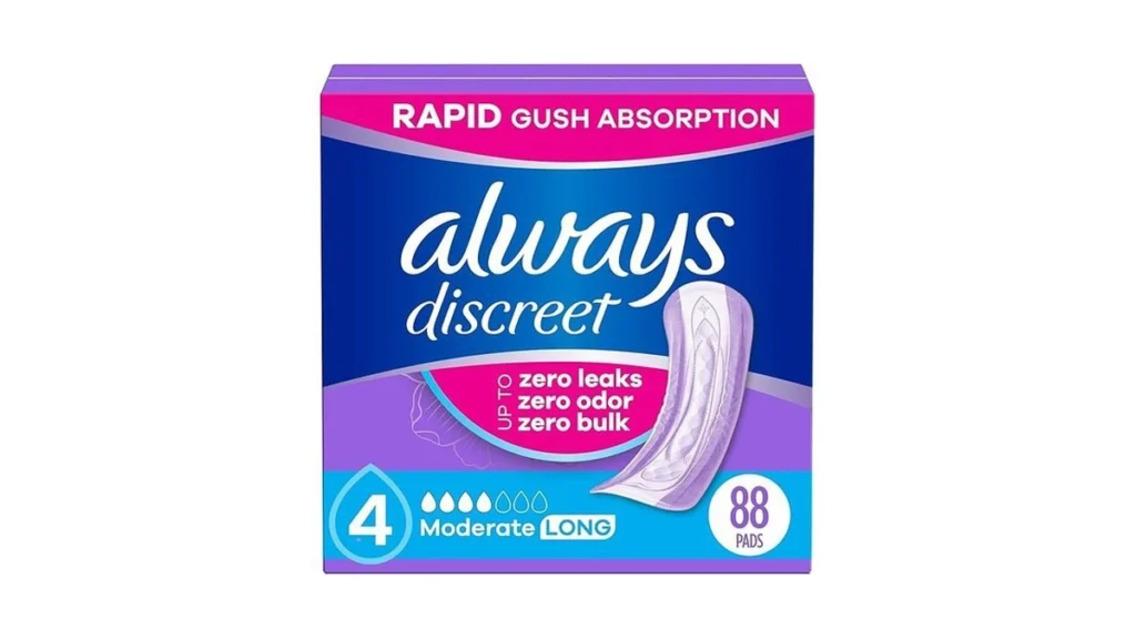 Amazon coupon: Always Discreet Adult Incontinence Pads