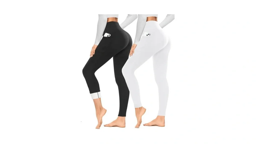 Amazon code: Yolix 2 Pack Thick Fleece Lined Leggings