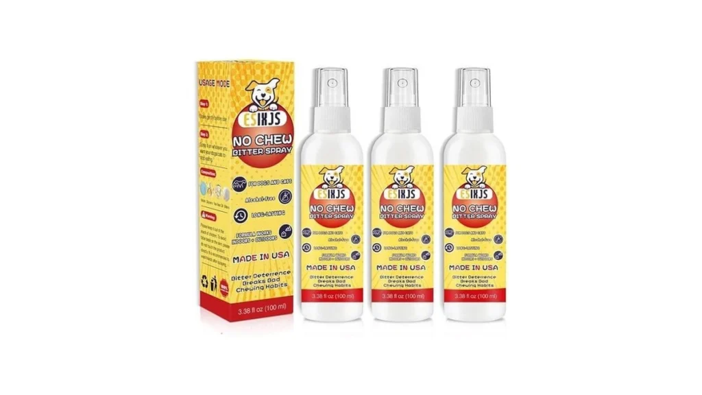 Amazon coupon: No Chew Spray For Dogs Cats Bitter Apple