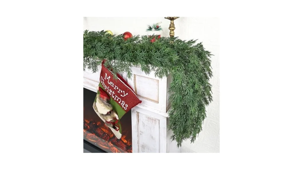 Amazon code: Tulvend 9ft Christmas Cedar Garland Real