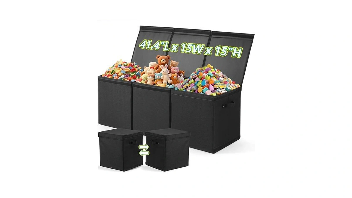 Amazon code: Extra Large Toy Storage Box With Lids Co