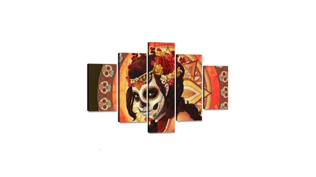 Amazon coupon: Hd Printed Day Of The Dead Face Group Pa