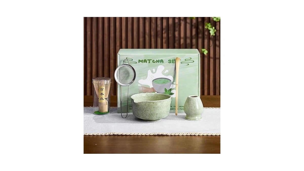 Amazon code: Nigwet 5pcs Matcha Whisk Set - Matcha Bo