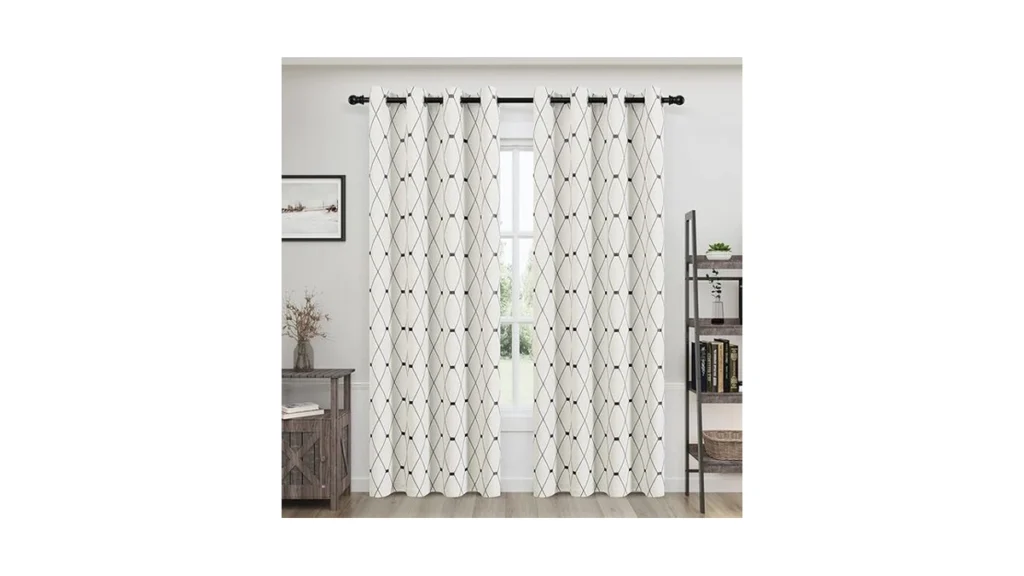 Amazon coupon: Joywell Cream Linen Textured Curtains 84