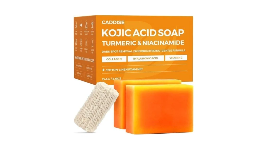 Amazon coupon: Caddise Kojic Acid Turmeric Soap Bars Da