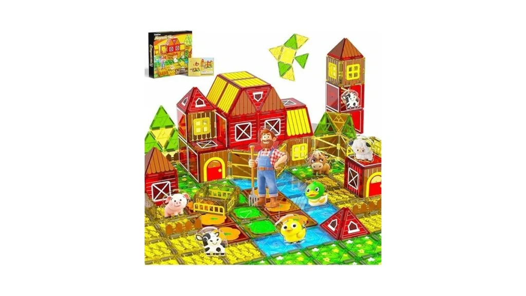 Amazon code: Gobidex Magnetic Tiles With Farm Animals
