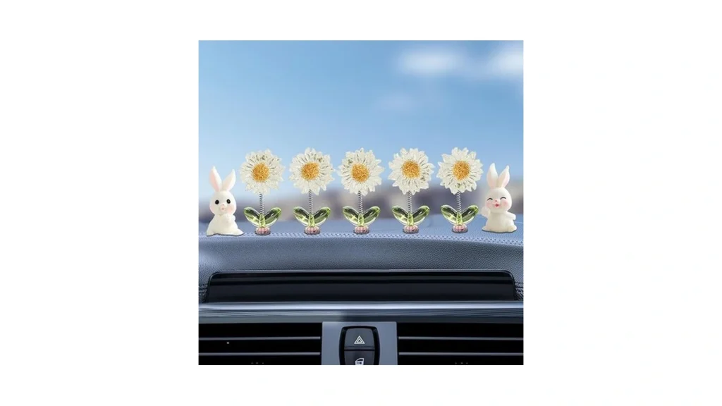 Amazon code: Kurilai 7pcs Cute Car Rearview Mirror Ac