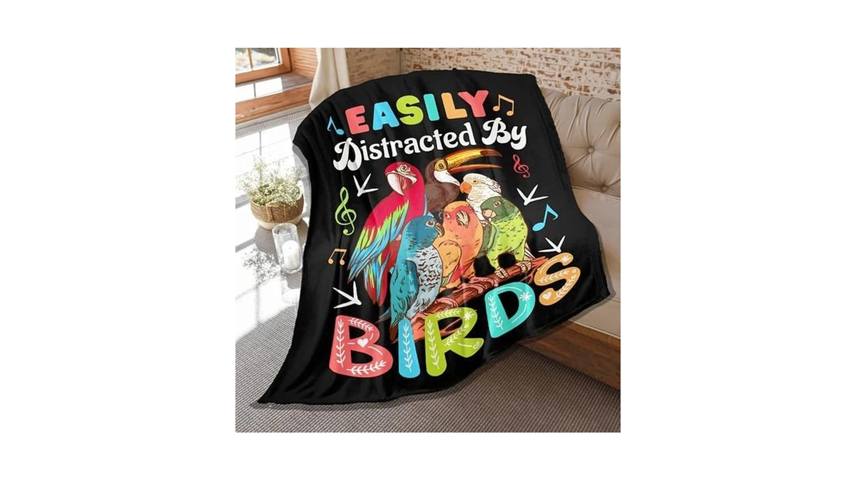 Amazon code: Bird Blanket Birds Gift For Kids Easily