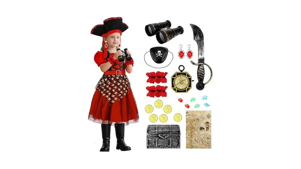 Amazon code: Deao Pirate Costume Set For Kids - Compl