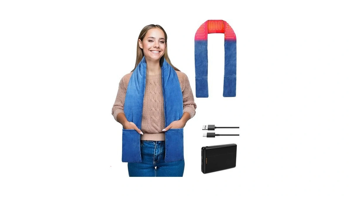 Amazon code: Pupdumm Electric Neck Heating Scarf Pad