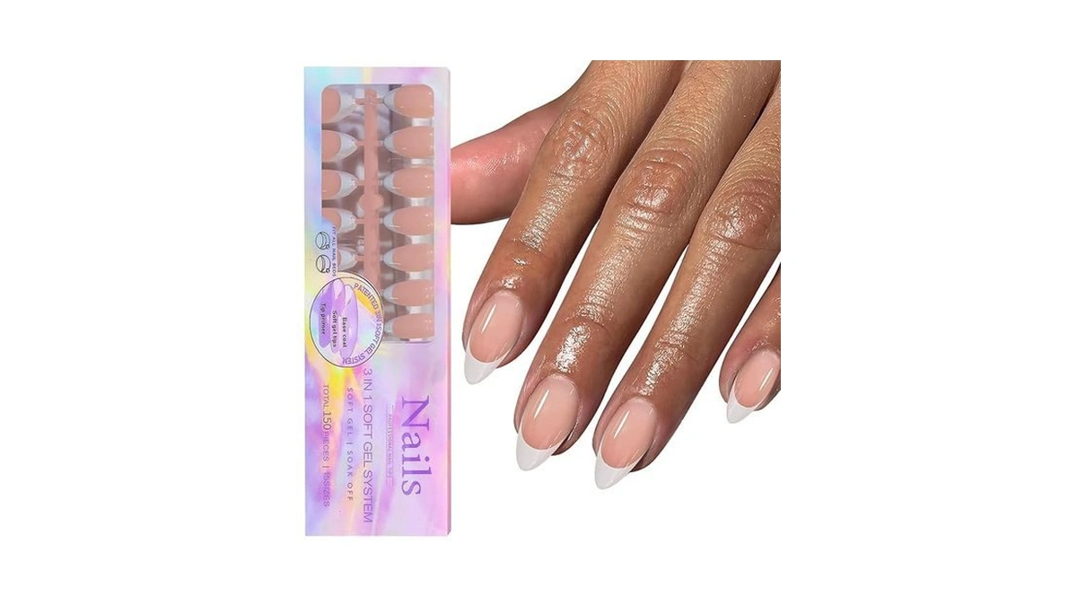 Amazon coupon: Bellelfin Gel French Tip Nails 150pcs Wh