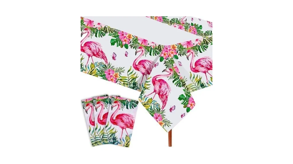 Amazon code: Hawaiian Flamingo Table Cloths 3 Pack Di