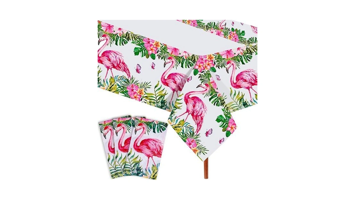 Amazon code: Hawaiian Flamingo Table Cloths 3 Pack Di