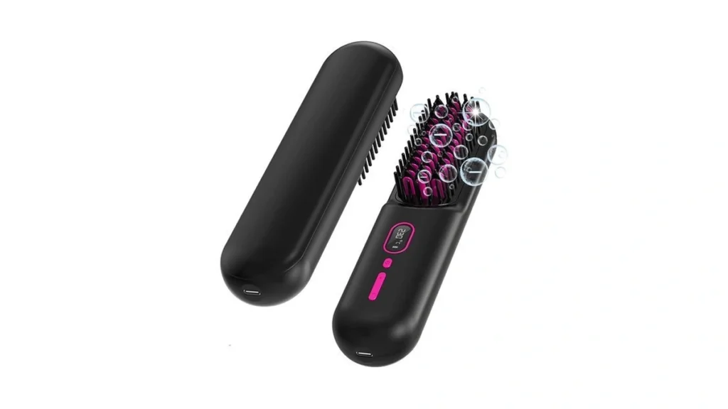 Amazon coupon: Cordless Hair Straightener Brush - 200m