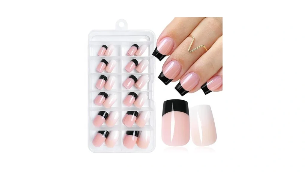Amazon coupon: Luckforever 144pc Black French Tips Pres