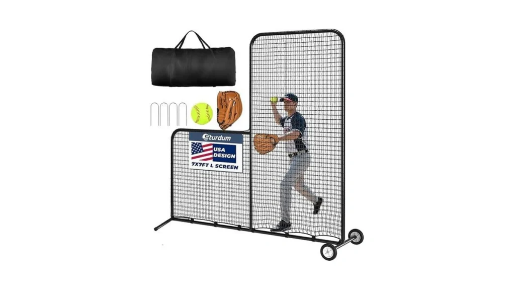 Amazon coupon: Sturdum Baseball L Screen With Wheels Fo