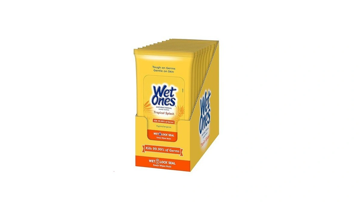 Amazon coupon: Wet Ones Antibacterial Hand Wipes Tropic