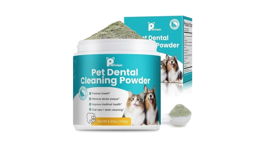 Amazon coupon: Dog Teeth Cleaning Powder Dog Dental Pow