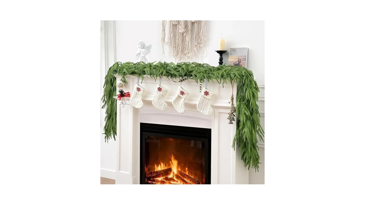 Amazon code: Vintage Christmas Norfolk Pine Garlands