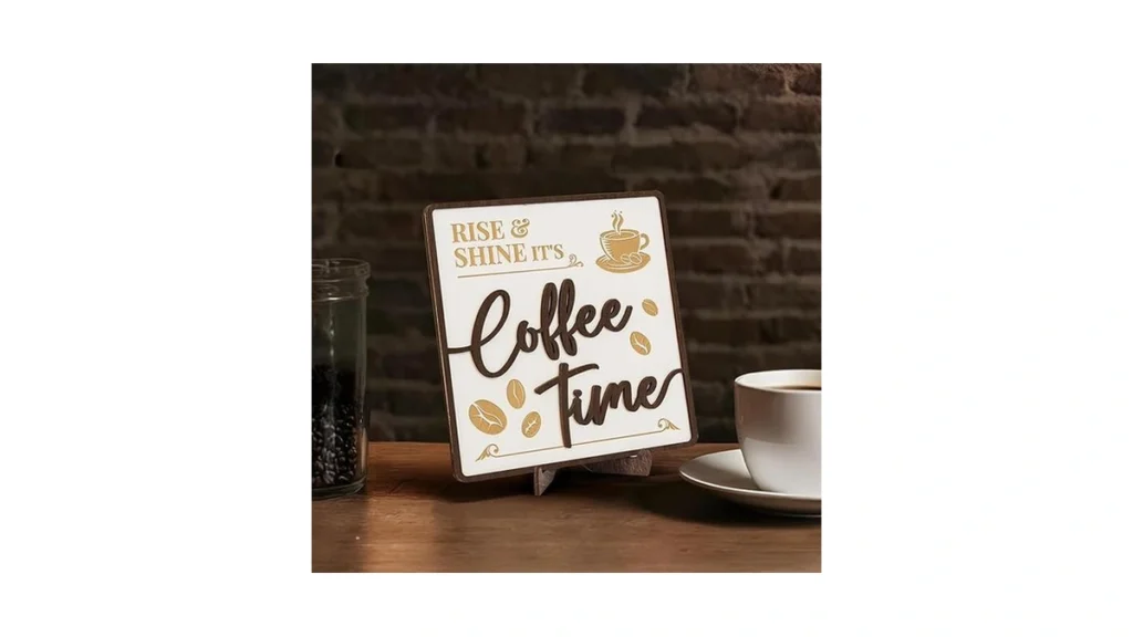 Amazon code: Woodamore Vintage Coffee Sign Decor - Fa
