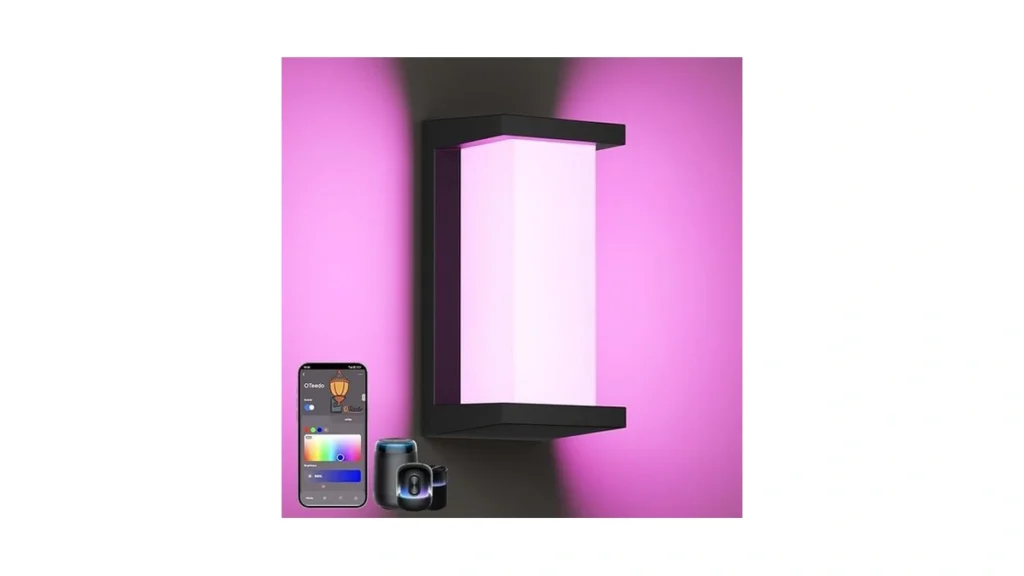 Amazon coupon: Oteedo Rgb Smart Outdoor Wall Lights Rgb
