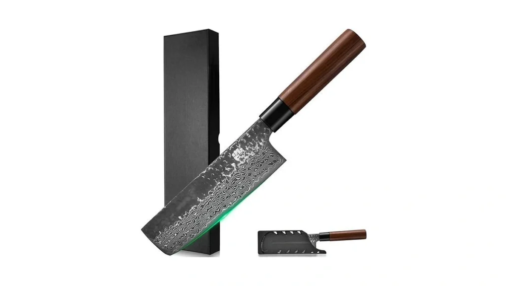 Amazon coupon: Fullhi Damascus Steel Japanese Knife Wit