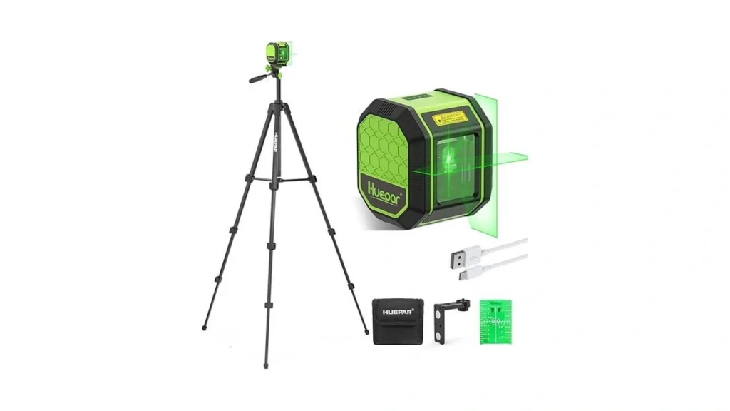 Amazon code: Laser Level With 60 Inch Tripod Huepar 1