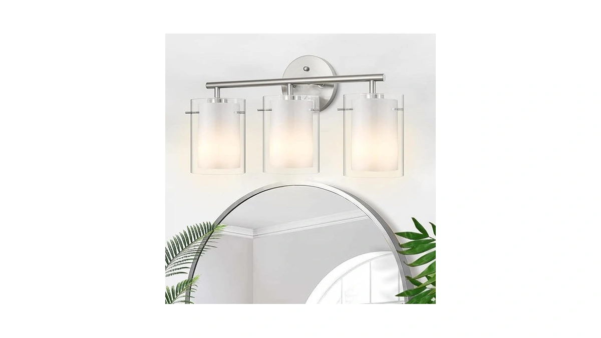 Amazon coupon: Brushed Nickel Bathroom Light Fixtures O
