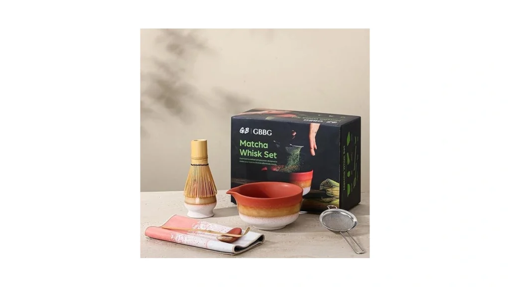 Amazon code: Gbbg Matcha Whisk Set Ceramic Matcha Set
