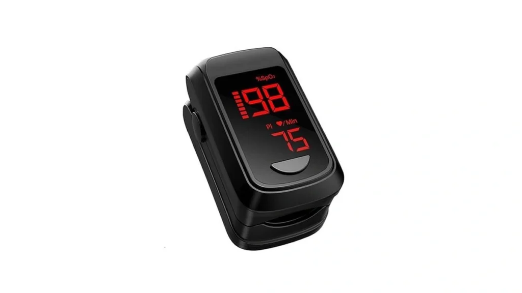 Amazon code: Pulse Oximeter Fingertip- Mini Oximeter