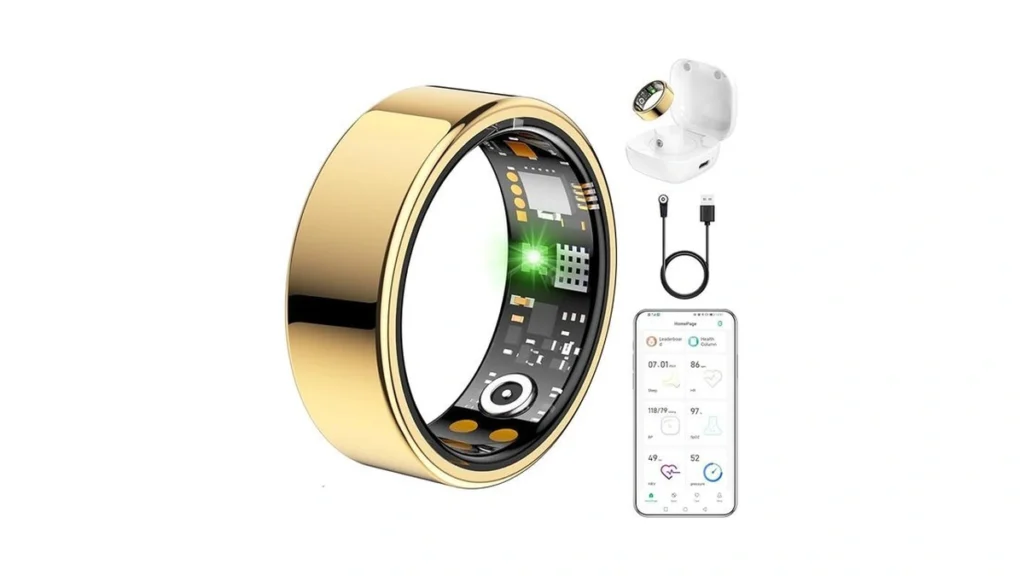 Amazon coupon: Ring Health Tracker For Women Men Fit Ri