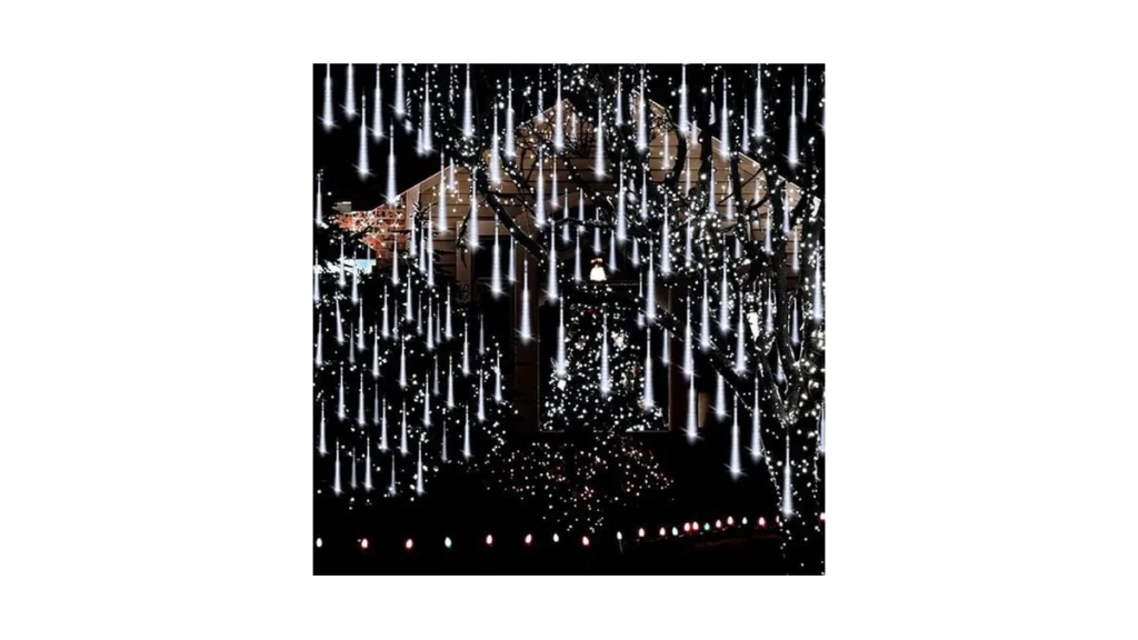 Amazon code: Adecorty Christmas Lights Outdoor Meteor