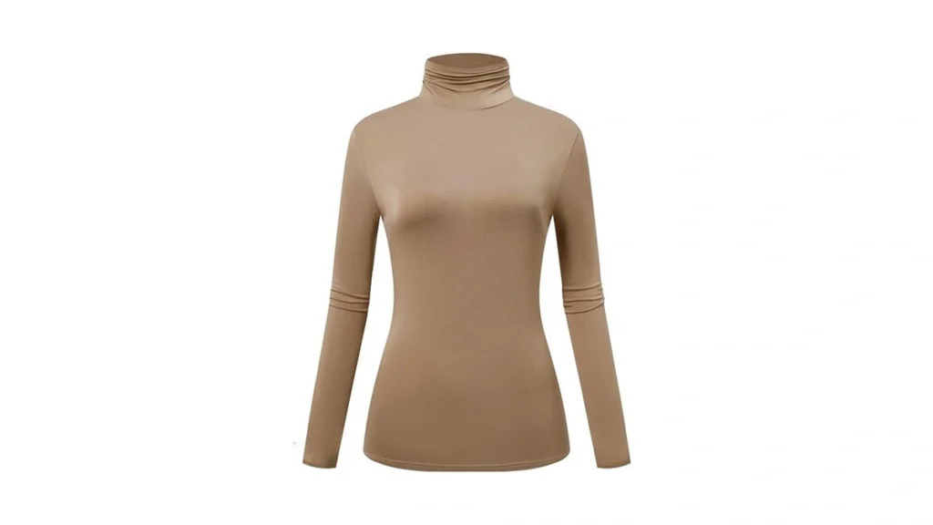 Amazon coupon: Othread Co Women S Long Sleeve Turtlenec