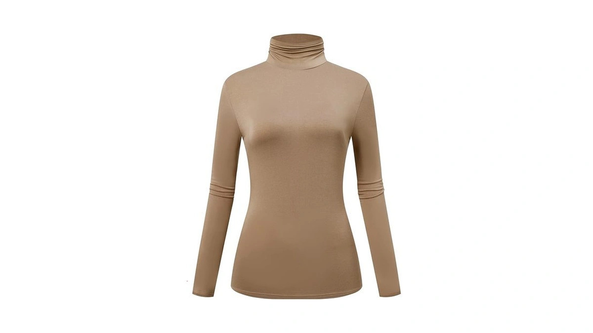 Amazon coupon: Othread Co Women S Long Sleeve Turtlenec