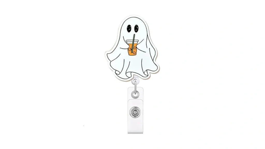 Amazon code: Funny Ghost Halloween Badge Reel Cute Sp