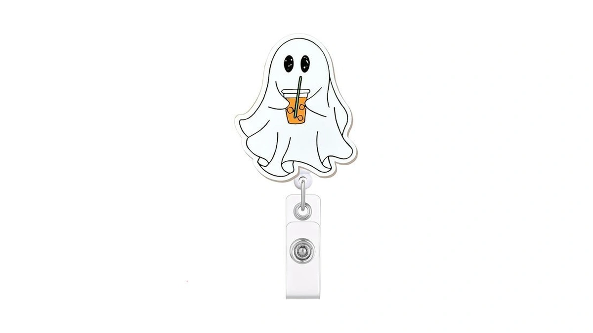Amazon code: Funny Ghost Halloween Badge Reel Cute Sp