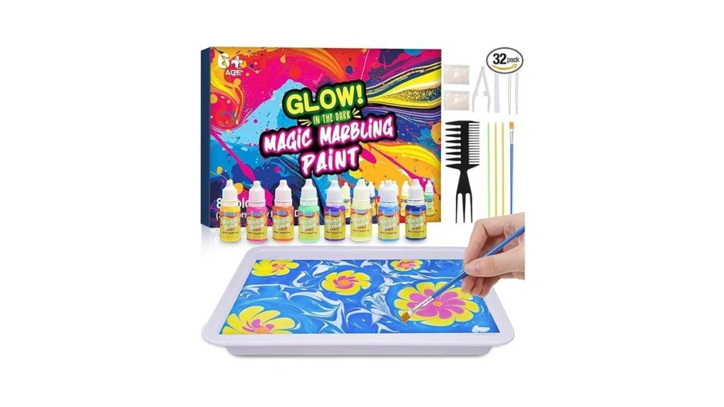 Amazon code: Glow Water Marbling Paint For Kids Arts