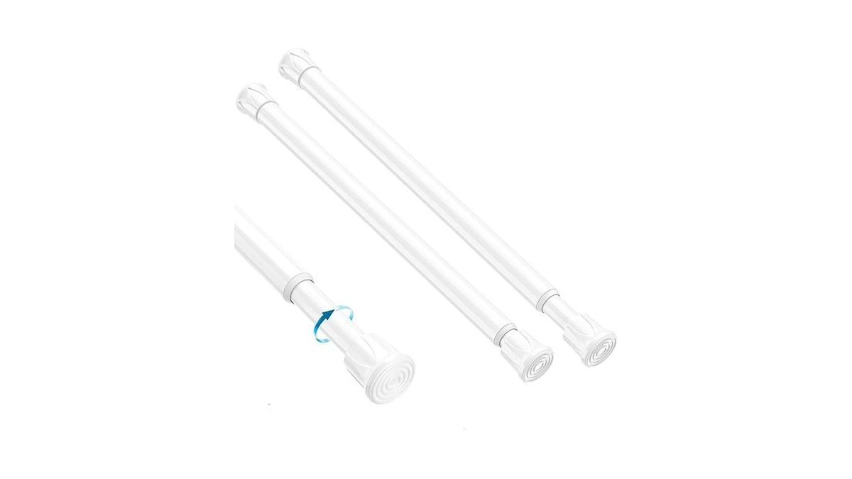 Amazon code: Mexau 2pcs Small Tension Curtain Rod 8 T
