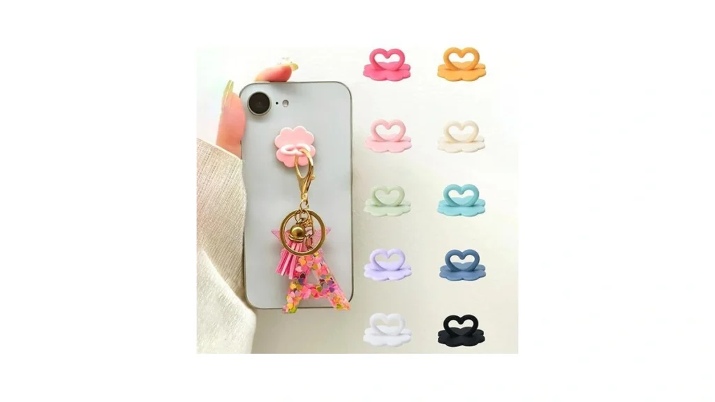 Amazon coupon: 10pcs Heart Cell Phone Ring Holder Flowe