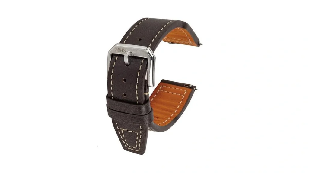 Amazon coupon: Hms Classic Pilot Leather Watch Strap Qu